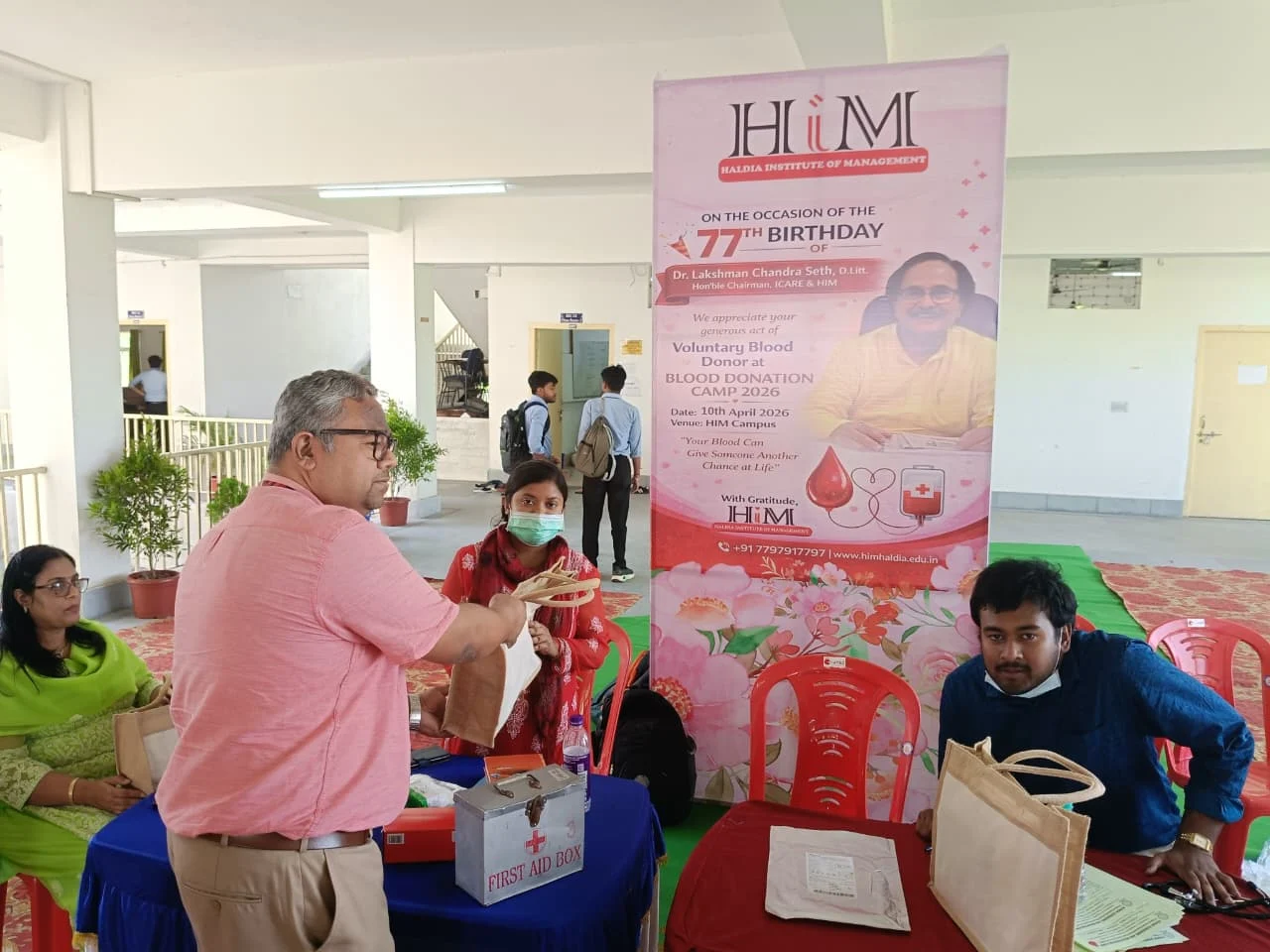HIM Organizes Blood Donation Camp with ICARE