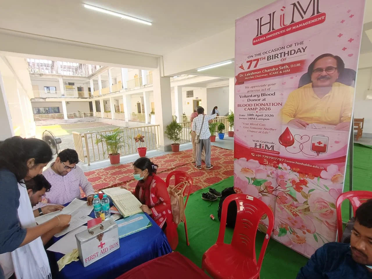 HIM Organizes Blood Donation Camp with ICARE