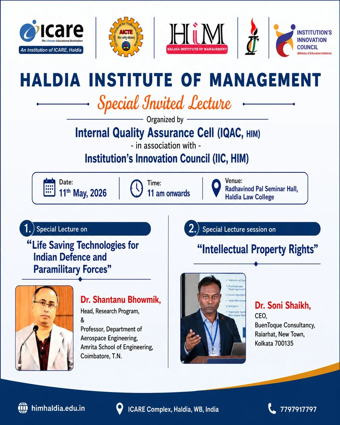 HIM Special Invited Lecture on Defence Tech & IPR Talk