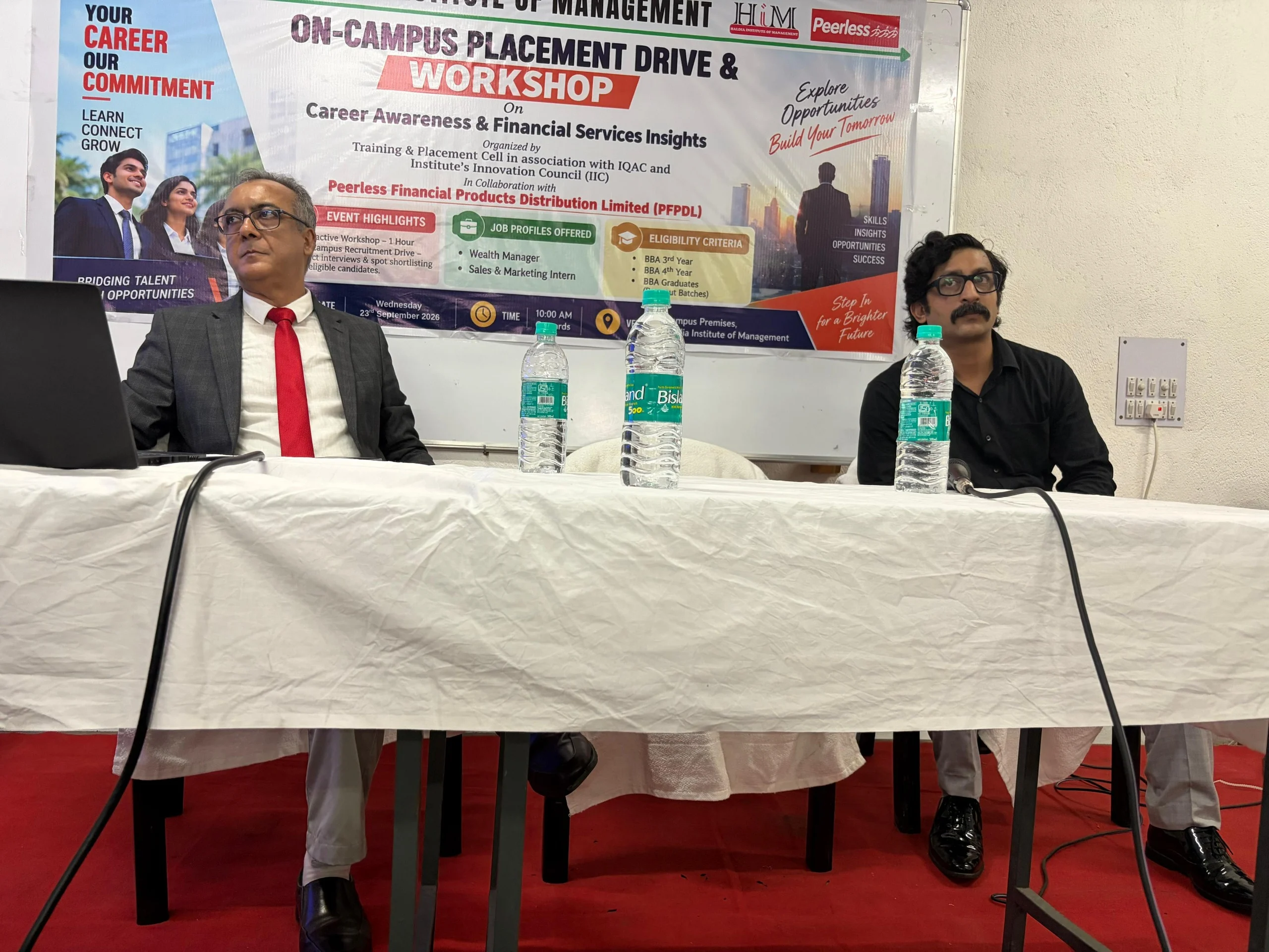 HIM Placement Drive and Career Awareness Workshop with Peerless